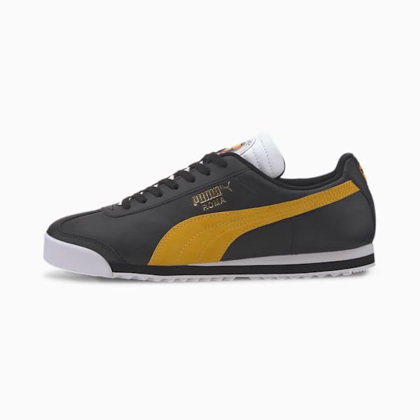 Roma Classic PUMA FC Men's Sneakers, Puma Black-Golden Rod, extralarge