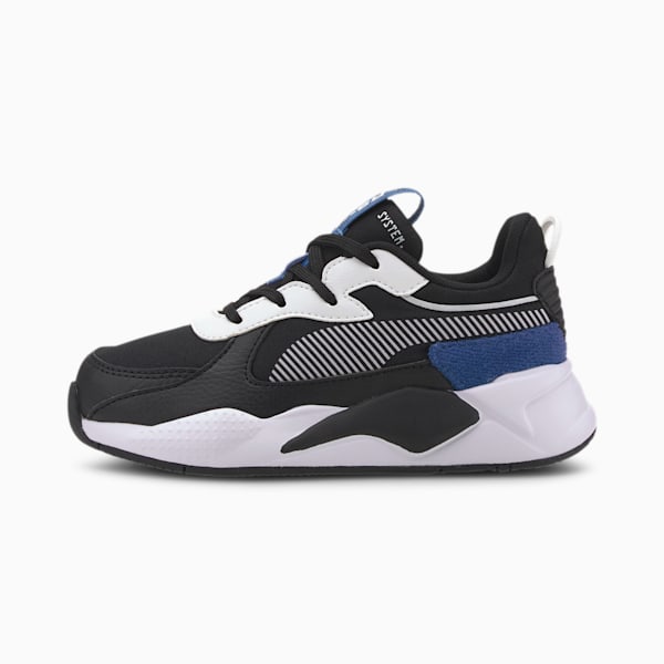 RS-X Collegiate Kids' Shoes, Puma Black-Bright Cobalt, extralarge-IND