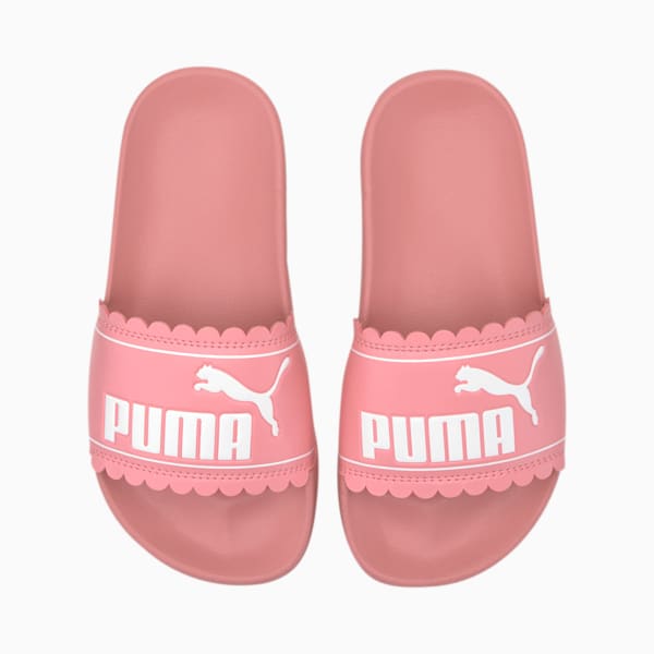 Leadcat Petals Little Kids' Slides, Peony-Puma White, extralarge