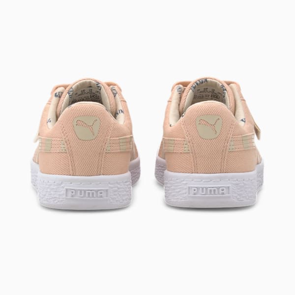 Time4Change Basket Canvas Little Kids' Shoes, Pink Sand-Tapioca, extralarge