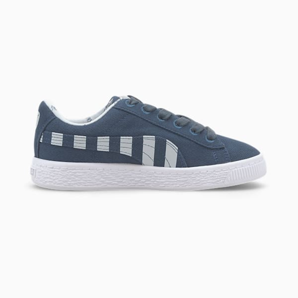 Time4Change Basket Canvas Little Kids' Shoes, Dark Denim-Plein Air, extralarge