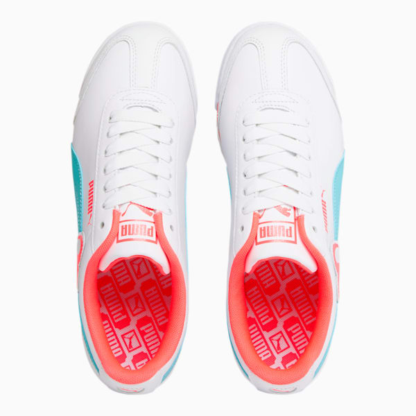 Roma Amor Heart Women's Sneakers, Puma White-Milky Blue-Pink Alert, extralarge