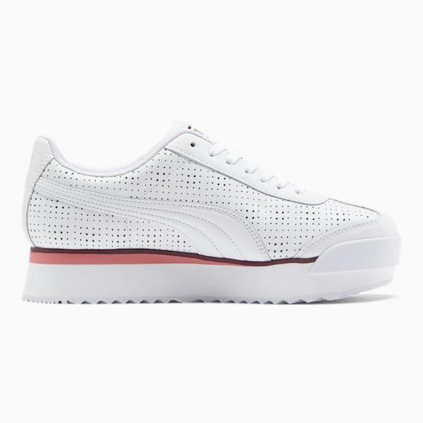 Roma Amor Perf Women's Sneakers, Puma White-Bridal Rose-Vineyard Wine, extralarge