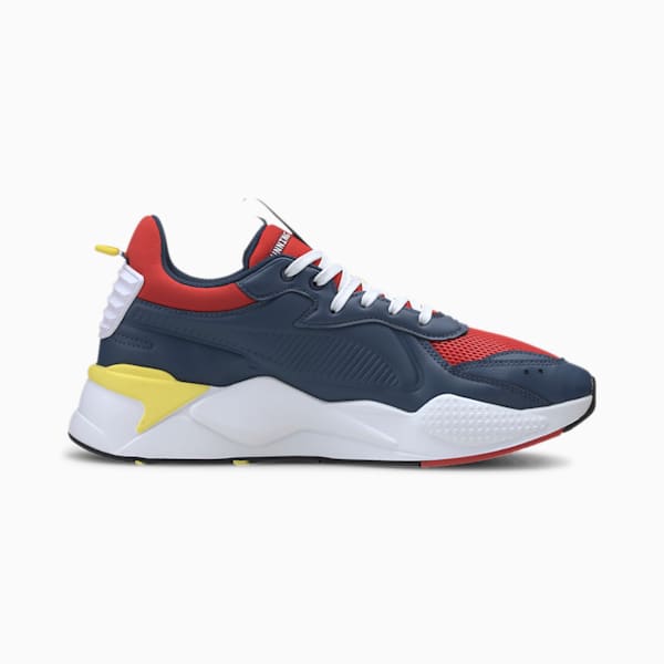 RS-X Master Men's Sneakers, Dark Denim-High Risk Red, extralarge