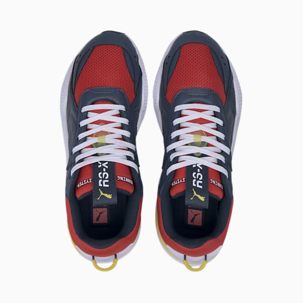 RS-X Master Men's Sneakers, Dark Denim-High Risk Red, extralarge