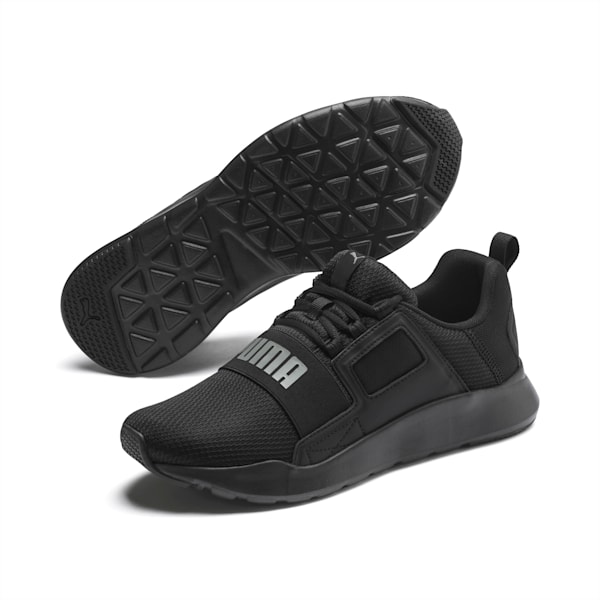 Wired Cage Unisex Sneakers, Puma Black-CASTLEROCK