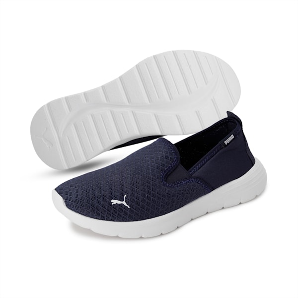 Flex Renew  Slip On Walking Shoes, Peacoat-Puma White, extralarge-IND