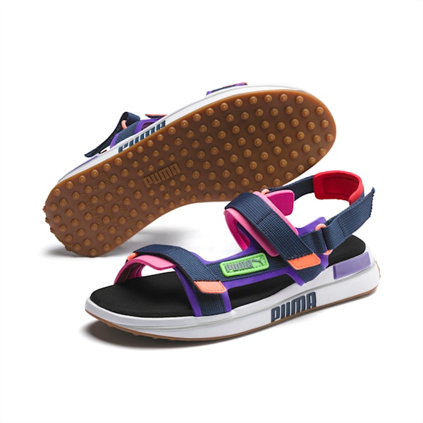 Future Rider Game On Sandals, Luminous Purple-DD-PW, extralarge