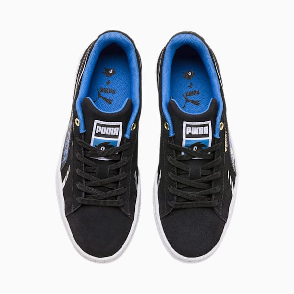 PUMA x SONIC Suede Sneakers JR, Puma Black, extralarge