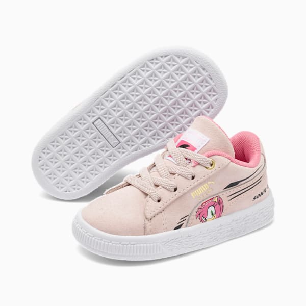 PUMA x SONIC Suede Toddler Shoes, Rosewater, extralarge