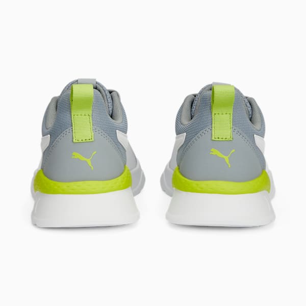 Anzarun Lite Kid's Sneakers, Cool Mid Gray-PUMA White-Lime Smash, extralarge-IND