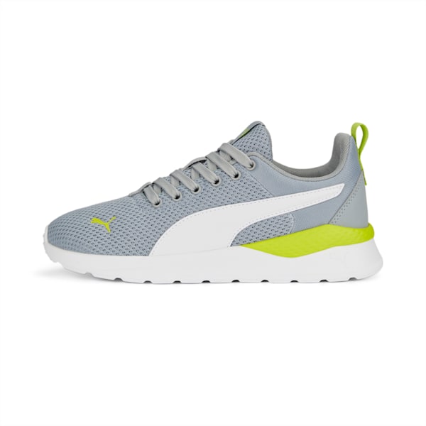 Anzarun Lite Kid's Sneakers, Cool Mid Gray-PUMA White-Lime Smash, extralarge-IND