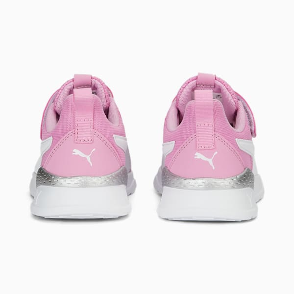 Anzarun Lite Kids' Trainers, Lilac Chiffon-PUMA White, extralarge-GBR