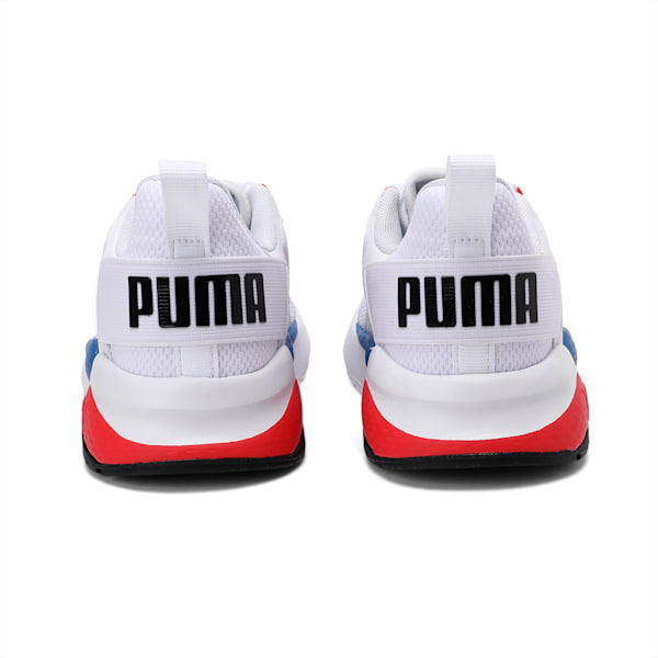 AnzarunYouth Sneakers, Puma White-Puma Black-High Risk Red, extralarge-IND