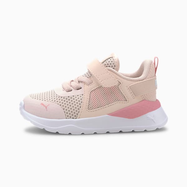 Anzarun Knit Toddler Shoes, Rosewater-Peony-Puma White, extralarge