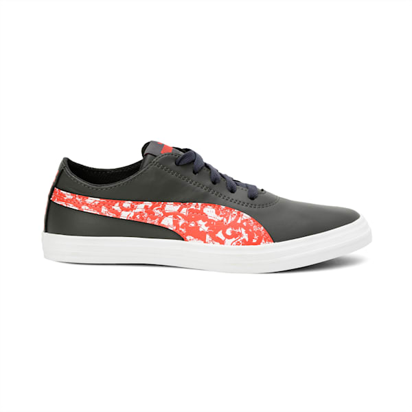 Urban Graphicster Women's IDP Sneaker, Dark Shadow-Hot Coral, extralarge-IND