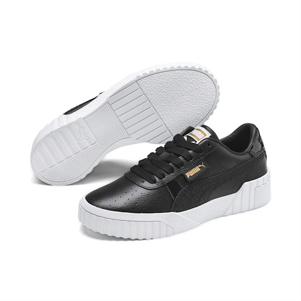 Cali Snake Women's Sneakers, Puma Black-Gold, extralarge