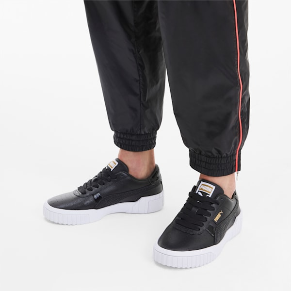 Cali Snake Women's Sneakers, Puma Black-Gold, extralarge