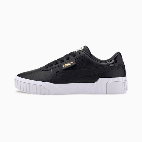 Cali Snake Women's Sneakers, Puma Black-Gold, extralarge