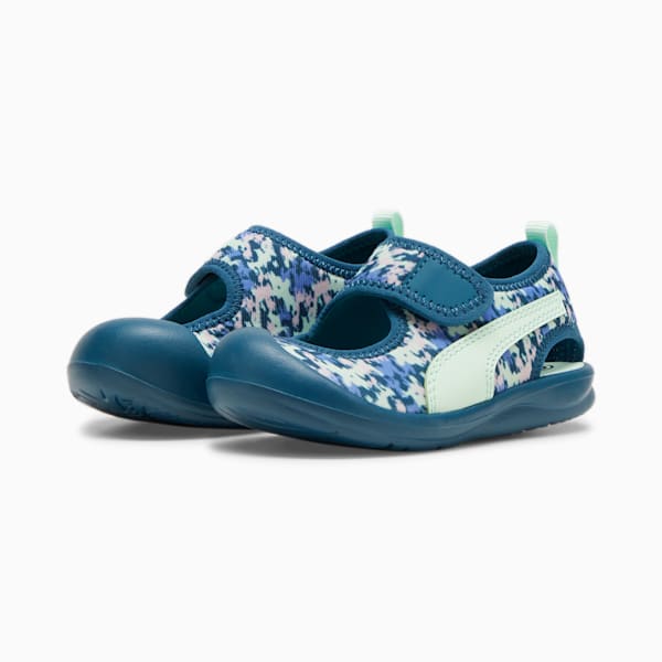 Aquacat Babies' Sandals, Ocean Tropic-Fresh Mint-Grape Mist-Blue Skies, extralarge-IND