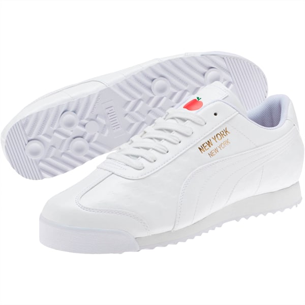 Puma roma white mens sale