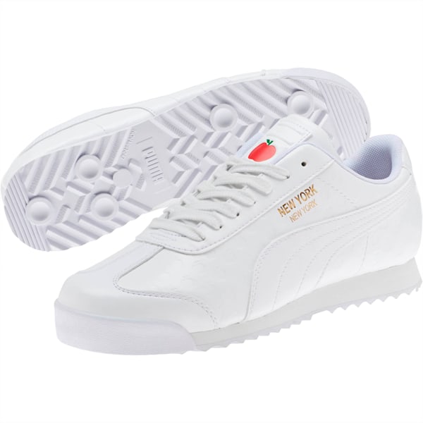 Puma roma women's white best sale
