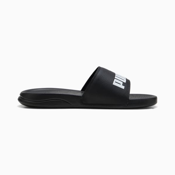 Popcat 20 Unisex Slides, Puma Black-Puma Black-Puma White, extralarge-IND