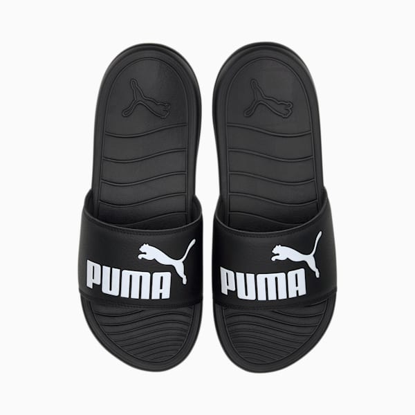 Popcat 20 Unisex Slides, Puma Black-Puma Black-Puma White, extralarge-IND