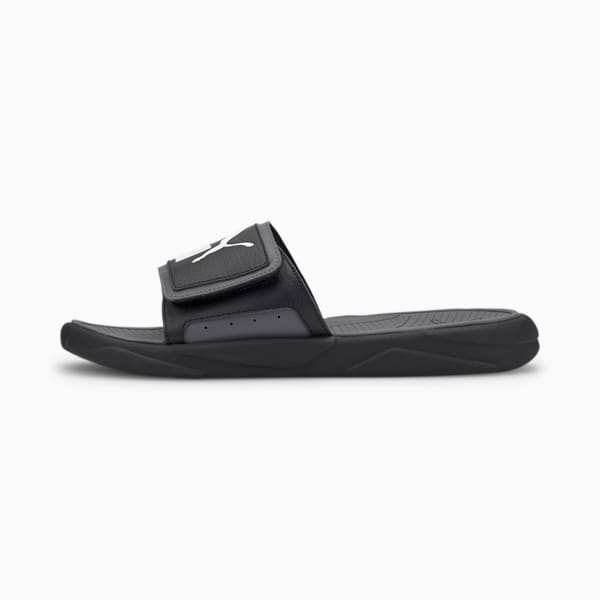 Royalcat Comfort Unisex Slides, Puma Black-CASTLEROCK-Puma White, extralarge-AUS