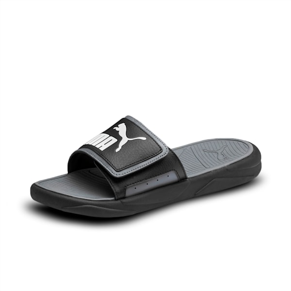 Royalcat Comfort Slides, Puma Black-CASTLEROCK-Puma White, extralarge-IND