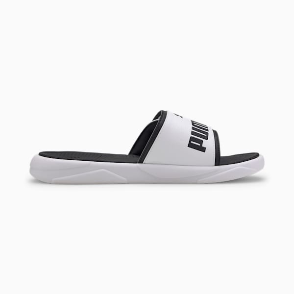 Royalcat Comfort Unisex Slides, Puma White-Puma Black, extralarge-IND