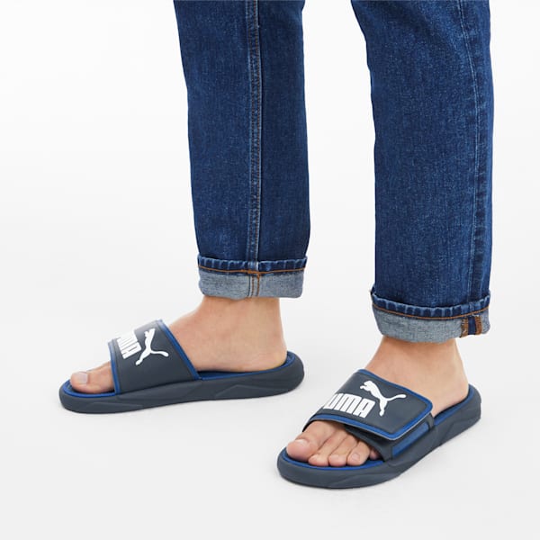 Royalcat Comfort Slides, Dark Denim-Palace Blue-PW, extralarge