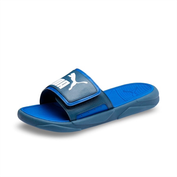 Royalcat Comfort Unisex Slides, Dark Denim-Palace Blue-Puma White, extralarge-IND