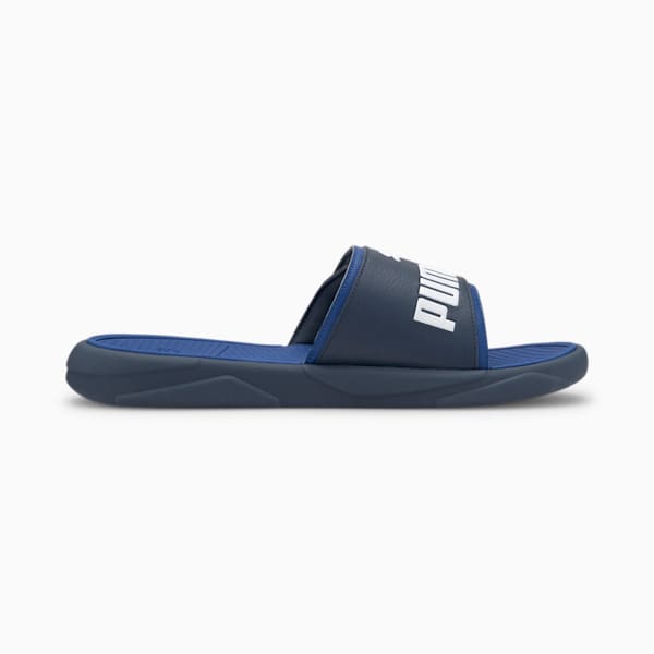 Royalcat Comfort Slides, Dark Denim-Palace Blue-Puma White, extralarge