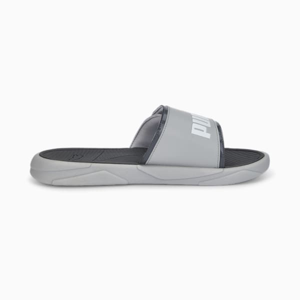 Royalcat Comfort Unisex Slides, Steel Gray-Puma White, extralarge-IND