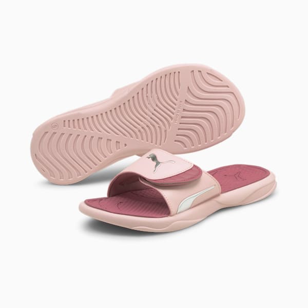 Royalcat Comfort Women's Slides, Lotus-Puma Silver-Mauvewood, extralarge