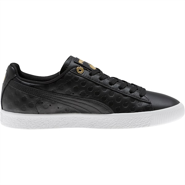 Clyde NYC Gold Apple Sneakers, Puma Black-Puma Team Gold, extralarge