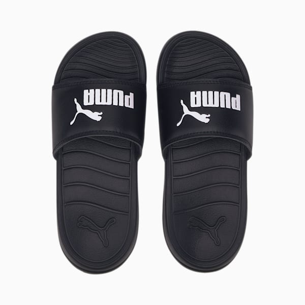 Popcat 20 Little Kids' Slides, Puma Black-Puma White, extralarge