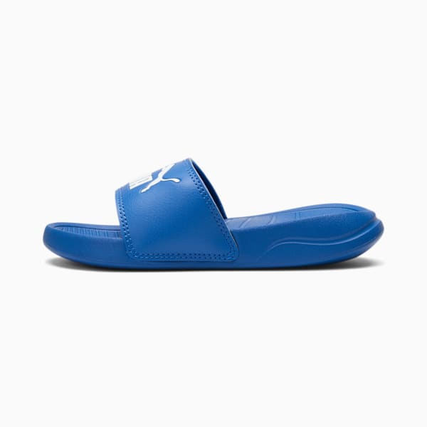 Popcat 20 Little Kids' Slides, Palace Blue-Puma White, extralarge