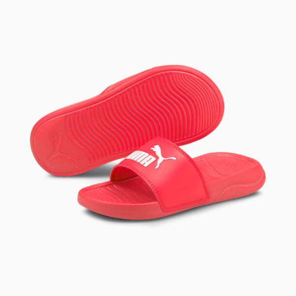 Popcat 20 Kid's Slides, Sunblaze-Puma White, extralarge-IND