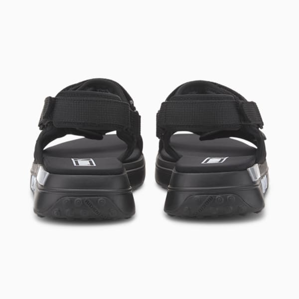 Future Rider Unisex Sandals, Puma Black-Puma White, extralarge-IND