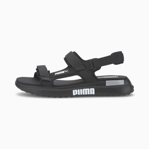 Future Rider Unisex Sandals, Puma Black-Puma White, extralarge