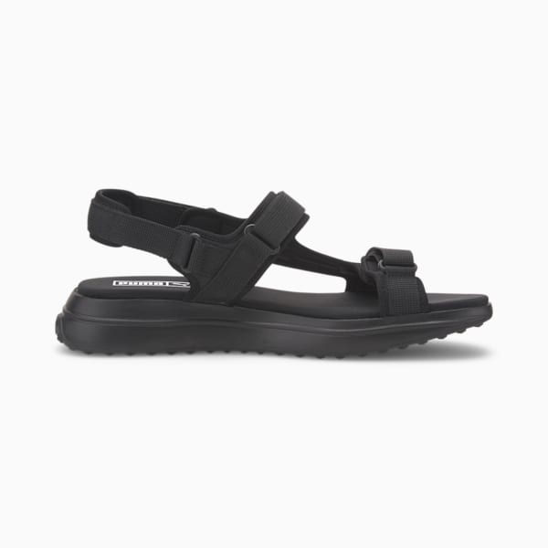 Future Rider Unisex Sandals, Puma Black-Puma White, extralarge-IND