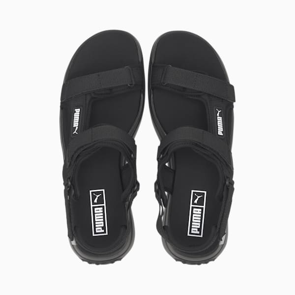 Future Rider Unisex Sandals, Puma Black-Puma White, extralarge-IND