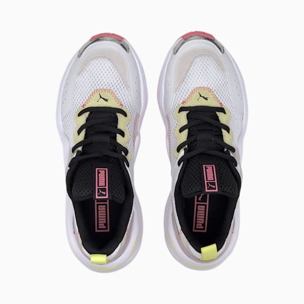 Rise Contrast Women's Sneakers, Puma White-Purple Heather-Sunny Lime, extralarge