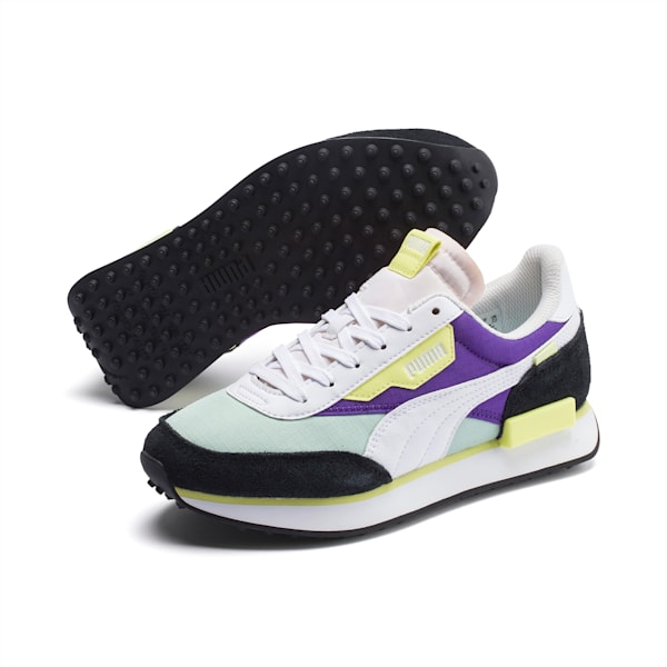 Future Rider Play On Sneakers Big Kids, Mist Green-Purple Corallites-Puma White, extralarge