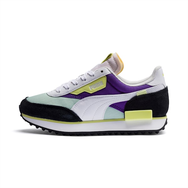 Future Rider Play On Sneakers Big Kids, Mist Green-Purple Corallites-Puma White, extralarge