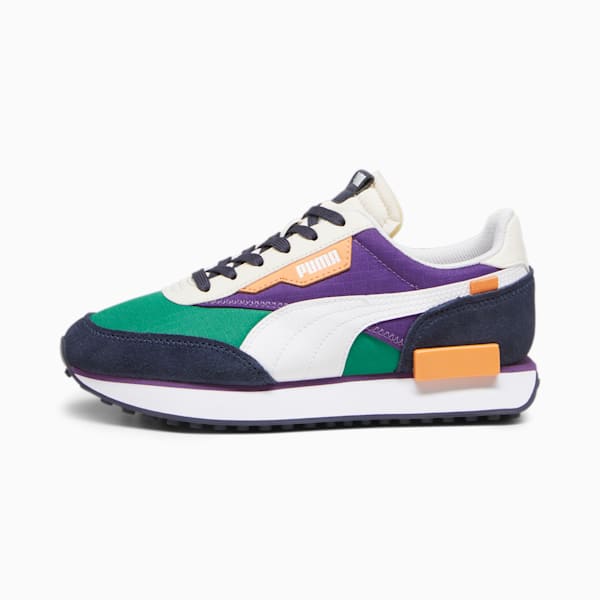 Tenis Adolescente Future Rider Play On, Archive Green-Purple Pop, extralarge
