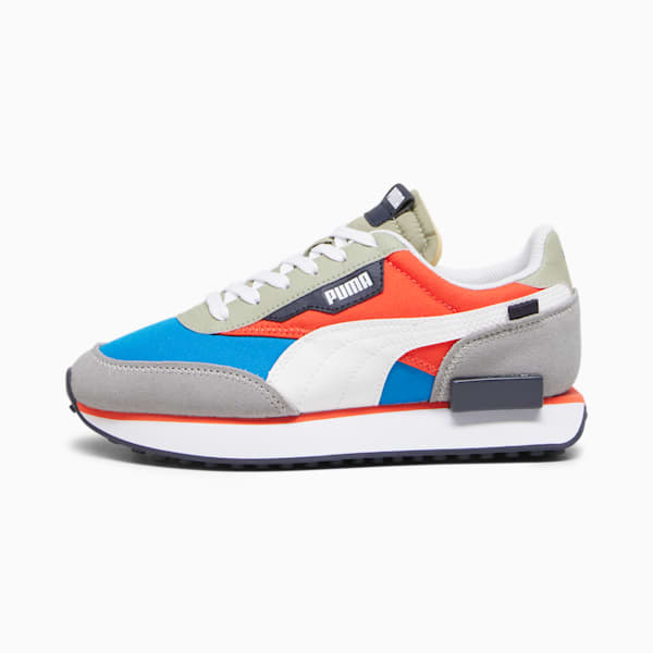 Future Rider Play On Sneakers Big Kids, Racing Blue-Hot Heat, extralarge