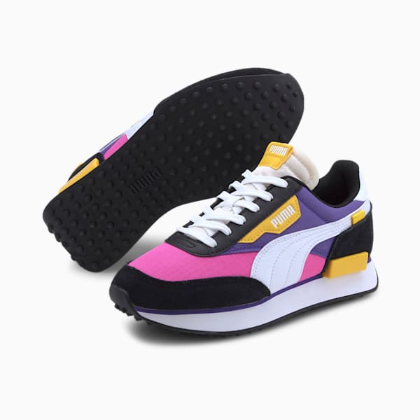 Future Rider Play On Little Kids' Shoes, Luminous Pink-Puma White-Puma Black, extralarge